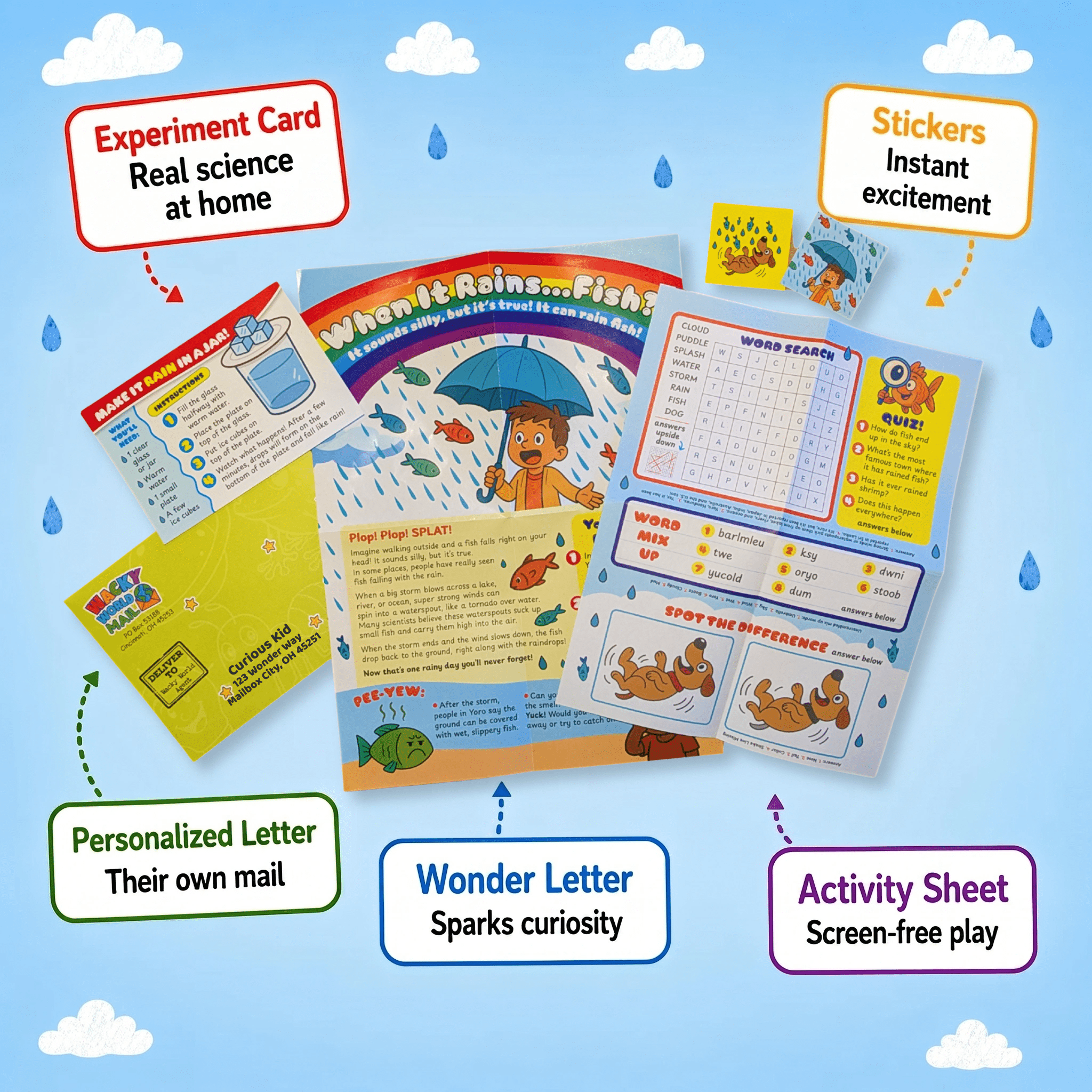 Wacky World Mail Experience | Monthly Delivery - Wacky World Mail